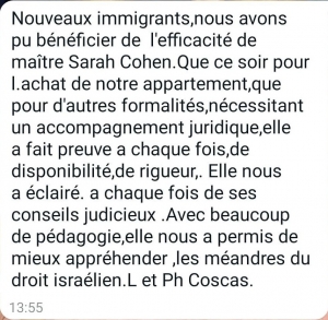 Temoignage avocats Shor Cohen Temoignage avocats Shor Cohen